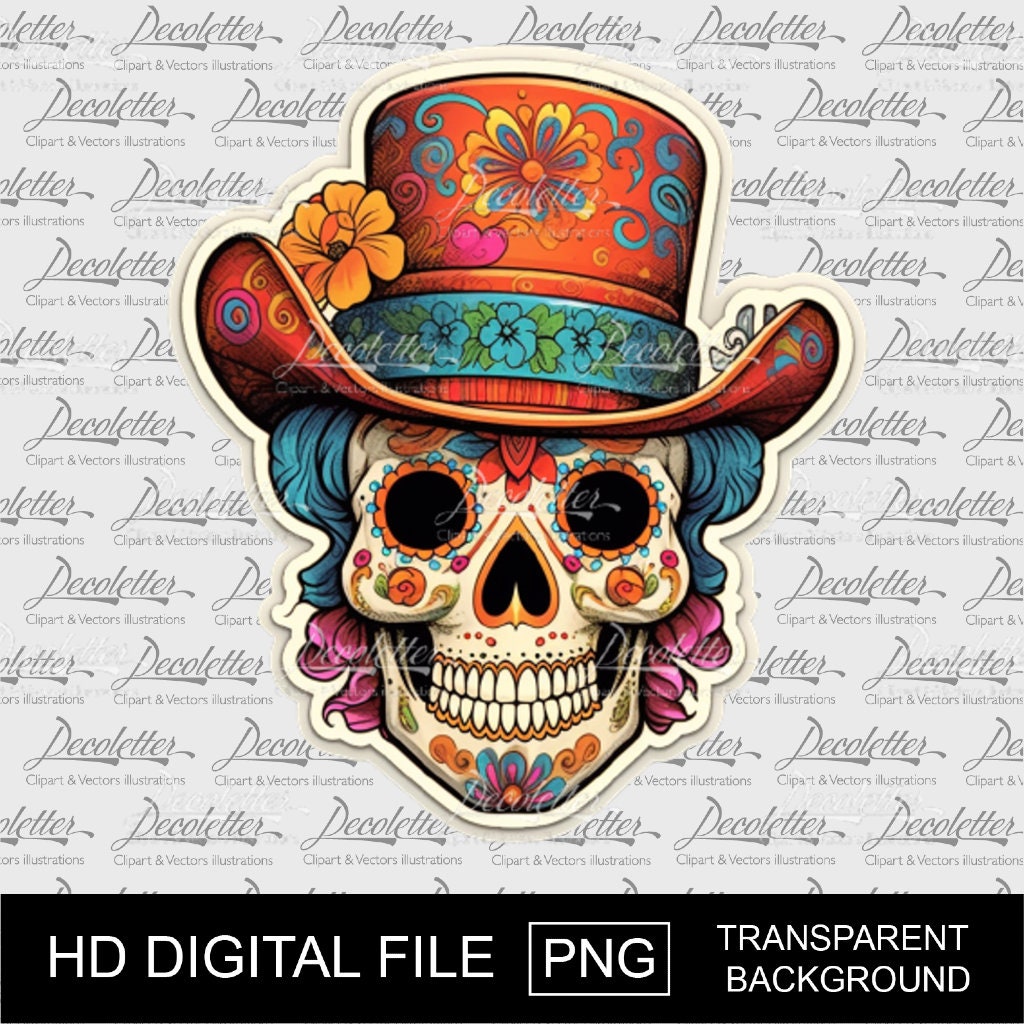 Sombrero de vaquero con calavera - Etsy México, image size:1024x1024