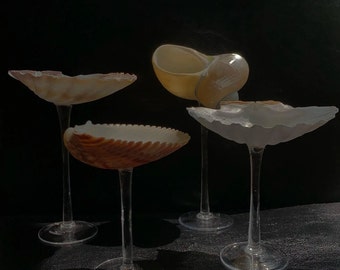 Handmade Conch Cups, Vintage Seashell Wine Glasses, Birthday Gifts, Retro Goblet Cocktail Glass Cup, Bridesmaids Gifts