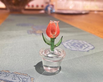 Tulips Handmade Glass, Glass Flowers, Glass Tulips, Glass Art Sculptures, Exquisite Gift, Home Decoration, Girlfriend’s Valentine’s Day