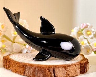 Blown Glass Dolphin Statue, Suitable For Bathroom, Aquarium Pool Decoration Accessories Gifts, Gifts For Children, Dolphins, Marine Animals