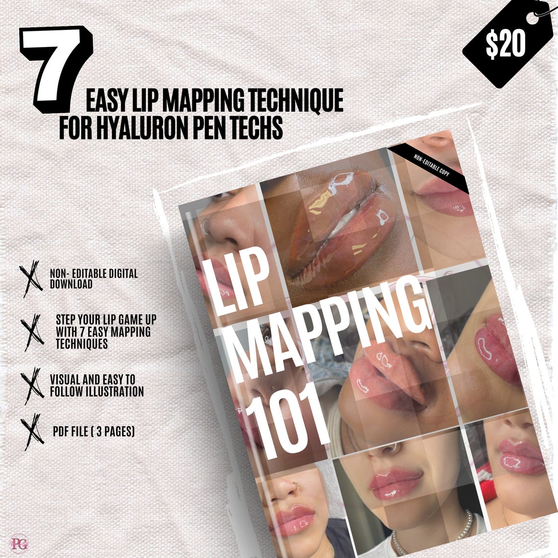 Hyaluron Pen Lip Maps, Lip Mapping Guides, Techniques, Russian Lips