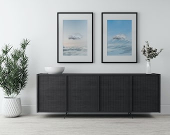 Three digital printable cloud wall art, sky art, cloud art, digital download, printable wall art, printable art, digital print