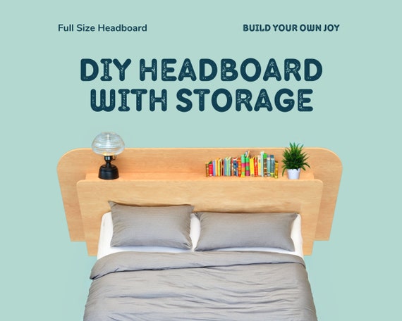 Diy queen headboard with storage discount