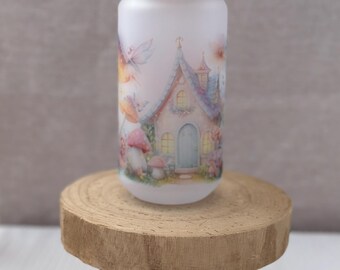 Fairy Cottage Glass Tumbler