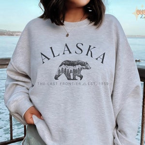 Alaska Sweatshirt Alaska Gift Alaskan Cruise Sweatshirt Alaska Cruise Gift Glacier Bay Pullover Anchorage AK Sweater Juneau Alaska Crewneck