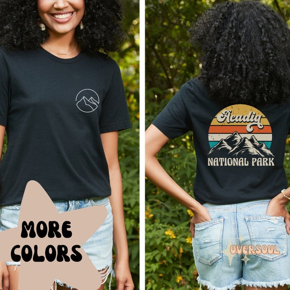 Vintage Acadia National Park Sunset Tee Shirt Vintage Acadia National Park Sunset Tee Shirt