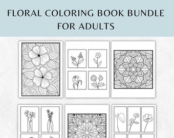 印刷可能な花の塗り絵：60種類の詳細な花のデザイン（PDF）