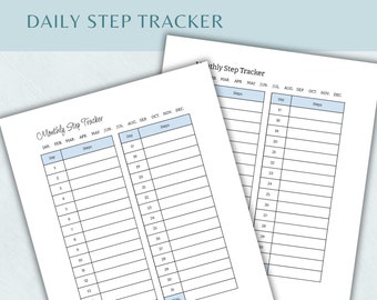 Steps Tracker Color In 10,000 Steps Goal Tracker Coloring Page Printable, Step Tracker ...