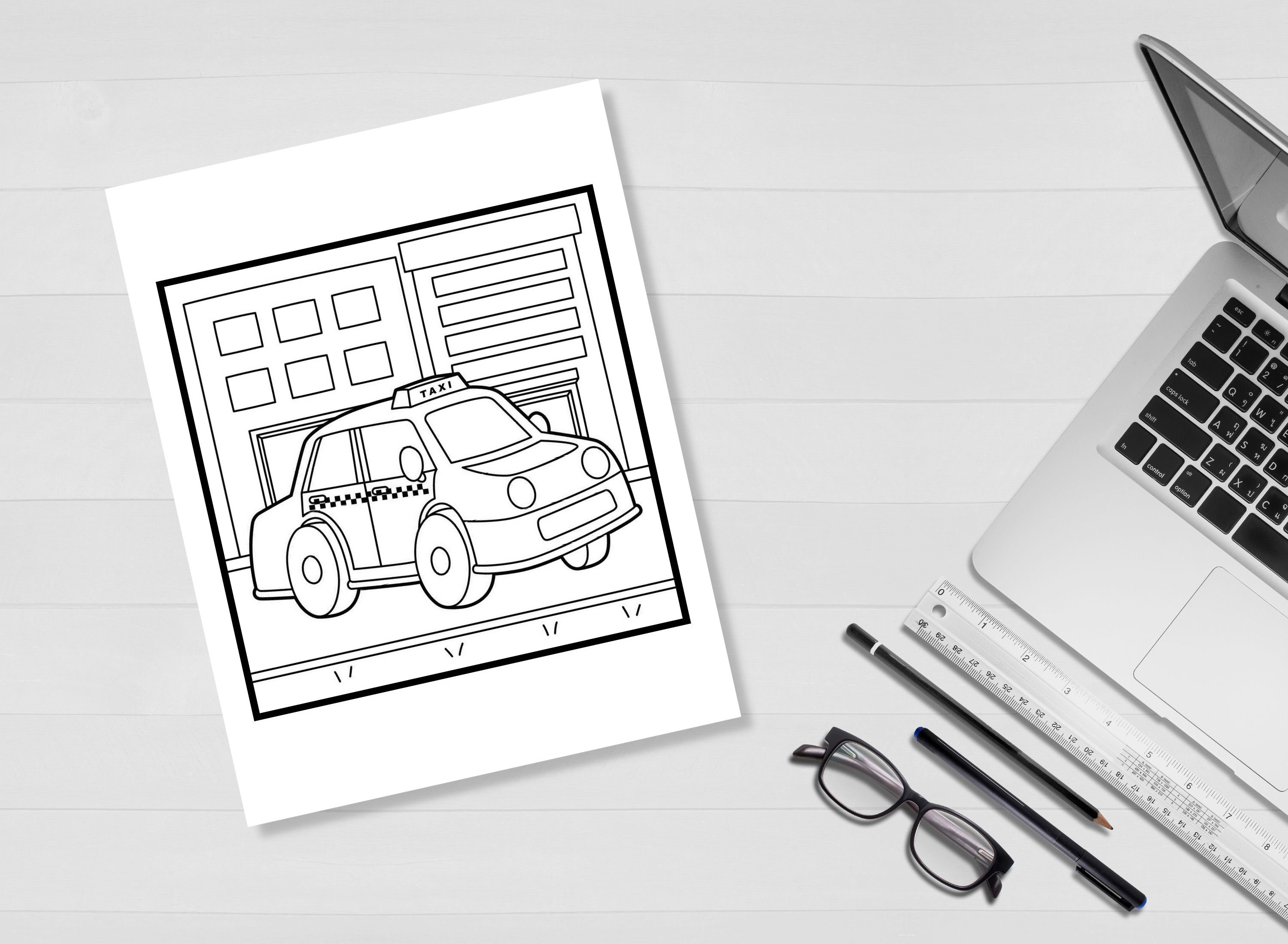 Printable Coloring Pages for Kids Vehicles