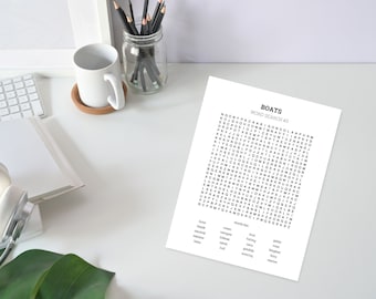 Word Search Bundle: 120 Printable Puzzles for Adults & Kids (Digital Download)