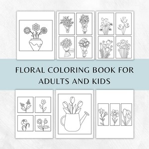 Floral Coloring Book: Simple Flower Designs for Relaxation (PDF Download)