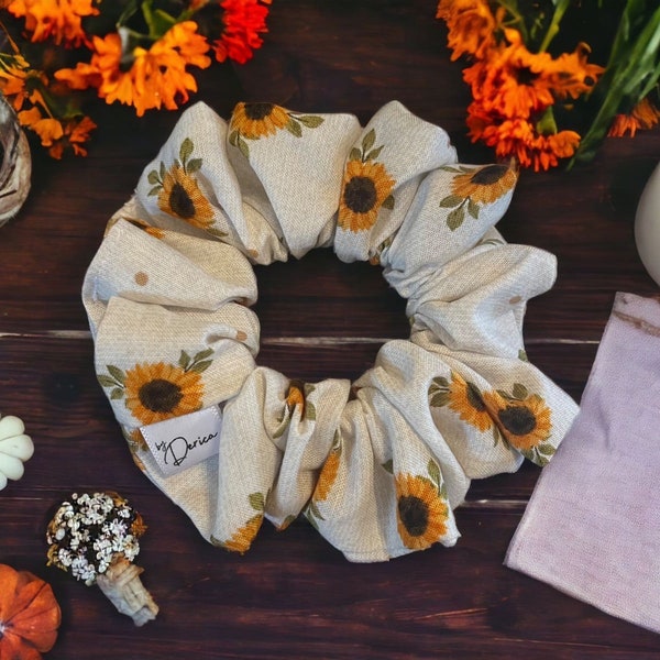 Soft cotton Fall Scrunchies, Fall gifts, Gift Ideas, Fall Decor, Hair Ties Scrunchies, Spa Gifts for women, Hair Bands