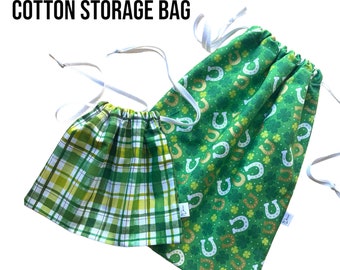 Cotton Storage Bag, Toy Storage, Sourdough Bread Storage, Boys Gift, Rice Bag Storage, Custom Gift Bag Personalizable Bag