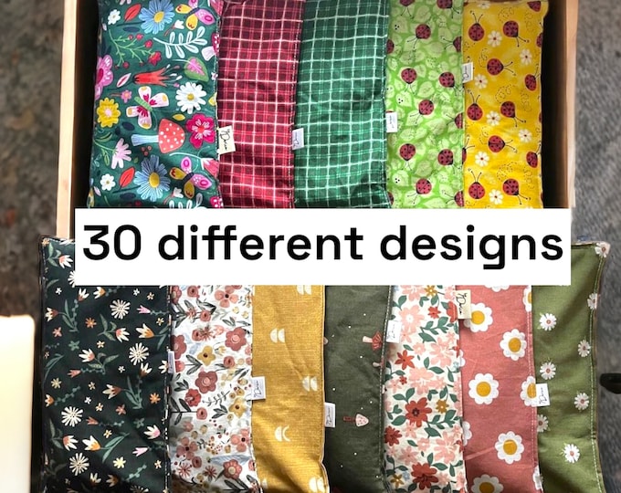 Microwavable Rice Bag: Hot Cold Therapy Pack for Pain Relief Soothing Natural