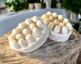 Oatmeal Honey Massage Bar Soap: Exfoliating Spa Day Gift