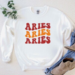 Aries Sweatshirt, Birthday Gift, Aries Gift, Zodiac Aries, Gift for Aries, Zodiac Sweatshirt, Horoscope, Astrology, Celestial Sweatshirt