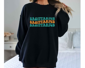 Zodiac Sagittarius Sweatshirt: Celestial Birthday Gift