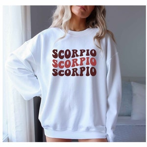 Scorpio Sweatshirt, Birthday Gift, Scorpio Gift, Zodiac Scorpio, Gift for Scorpio, Zodiac, Horoscope, Astrology Sweatshirt, Celestial