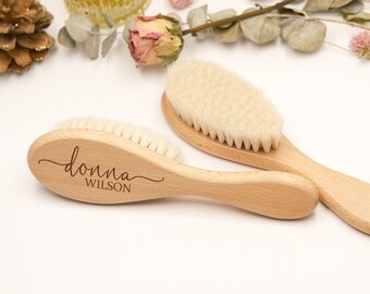 Custom Baby Gift Girls| Personalized Wooden Baby Hair Brush | Custom Baby Brush | Baby Shower Gift Girls | Baby Keepsake Gift | Newborn Gift