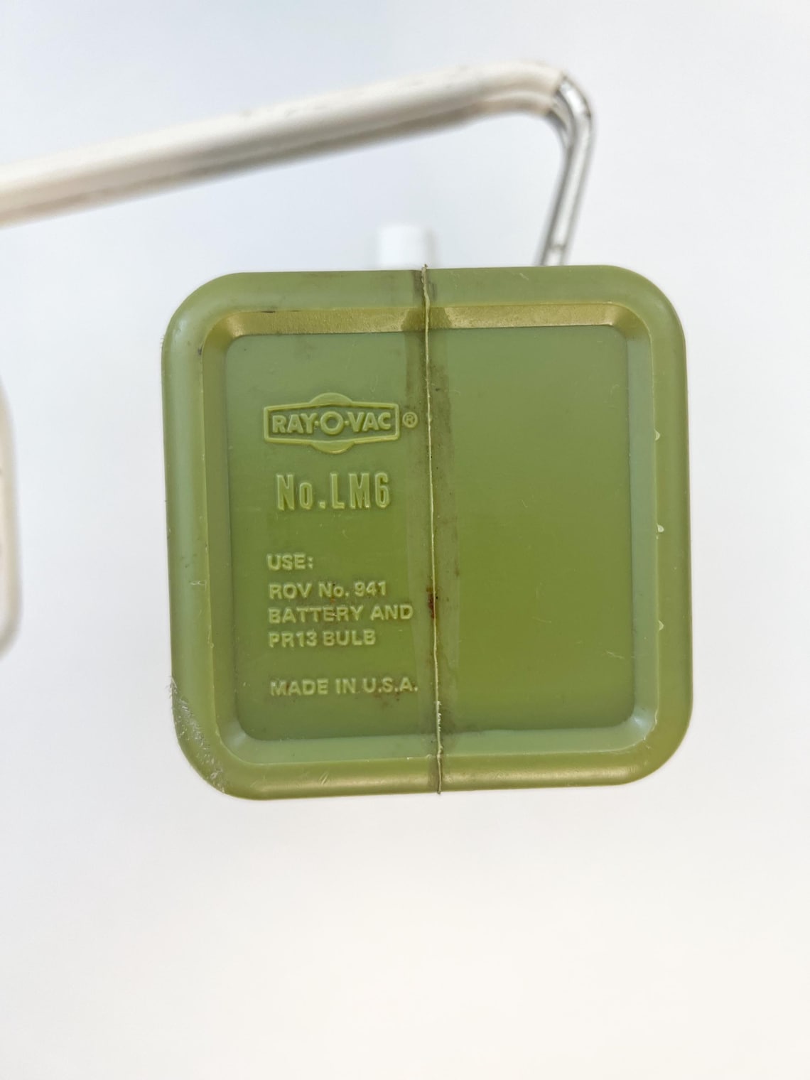 vintage Retro Green Rayovac Ray-O-Vac LM6 Camping Lantern Lampe de