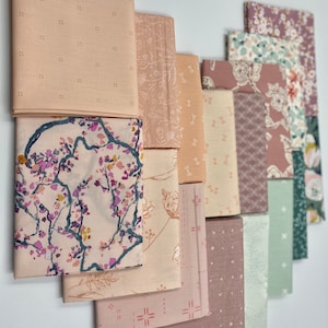 16 Fat Quarters Bundle Fabric Art Gallery Secret Garden Edition 100% Premium Cotton Fabric Bundle Quilting Fat Quarters Fabric Sewcialites