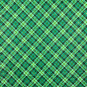 St. Patrick's Plaid Fabric Shamrocks on Green 100 percent Cotton Fabric Gingham Clover on White Fabric Cotton by Yard Green Lucky Pup Paw