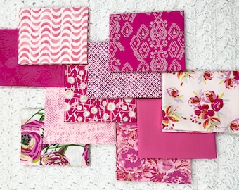 Color Master 10 Half Yards Bundle Fabric Art Gallery Life is Pink Edition 100% Premium Cotton Fabric Bundle Quilting Half Yards Fabric