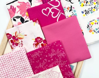 Color Master 10 Half Yards Bundle Fabric Art Gallery Berry Valentine Edition 100% Premium Cotton Fabric Bundle Quilting Half Yards Fabric