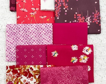Color Master 10 Fat Quarter Bundle Fabric Art Gallery Pomegranate Tart Edition 100% Premium Cotton Fabric Bundle Quilting Fat Quarter Fabric