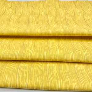 cotton quilt yellow wavy glitter