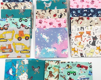 Animal Themed Fat Quarters Bundle Variety 100% Premium Cotton Fabric Bundle Quilting Fat Quarters Fabric Curated Fabric Cotton Bundle No.4