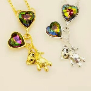 Cute Cartoon Bear Heart Balloon Pendant Necklace - Perfect Gift for Girls on Birthdays, Anniversaries, and Holidays