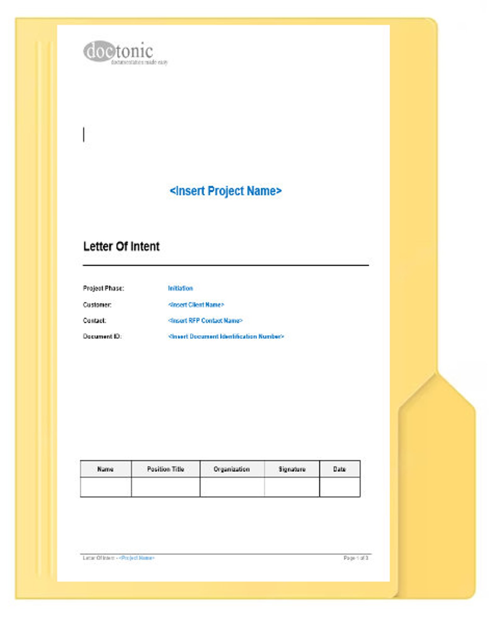 Letter of Intent to Respond Template - Etsy