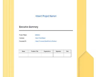 Executive Summary Template (and Sample)