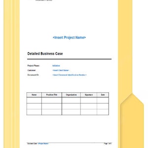 Detailed Business Case Template