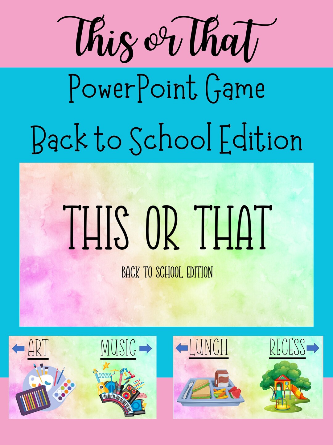 This or That-back to School Icebreaker-fun and Engaging Powerpoint Game ...