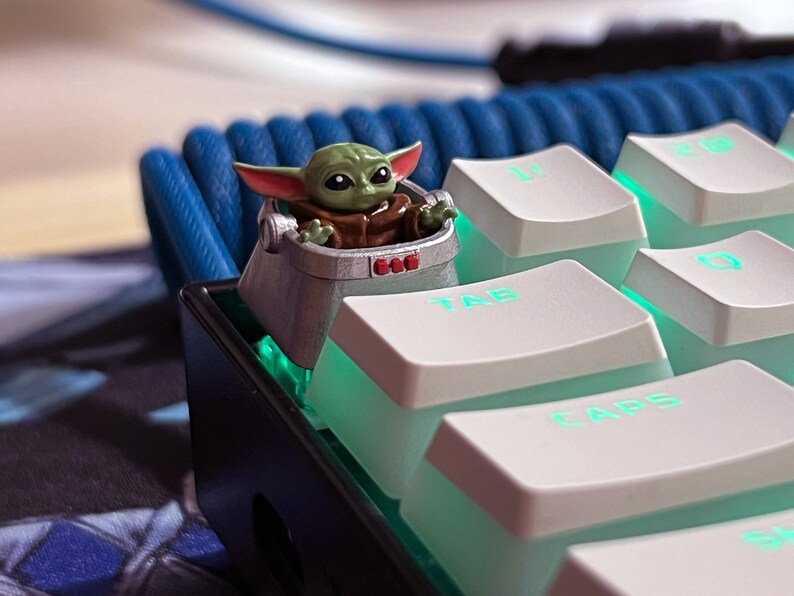 Baby Yoda Keycap Etsy