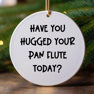 Pan Flute Ornament, Gifts For Musicians, Gift For Pan Flute Player, Music Gift, Musician Gifts, Music Lover Gift