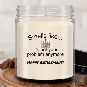 Principal retirement, principal gifts, principal gift, principal, farewell gift, smells like candle, going away gifts, boss leaving gift