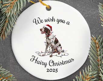 Christmas English Pointer Ornament, Christmas Lights Dog Keepsake, Christmas Dog, English Pointer Mom, Gift For Dog Lover, English Pointer