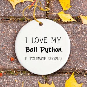 Ball Python Ornament, Ball Python Lover Gift, Herpetology Gift, Reptile Enthusiast, Exotic Pet Gift, Reptile Ornament afbeelding 17