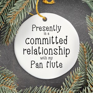 Pan Flute Ornament, Gifts For Musicians, Gift For Pan Flute Player, Music Gift, Musician Gifts, Music Lover Gift