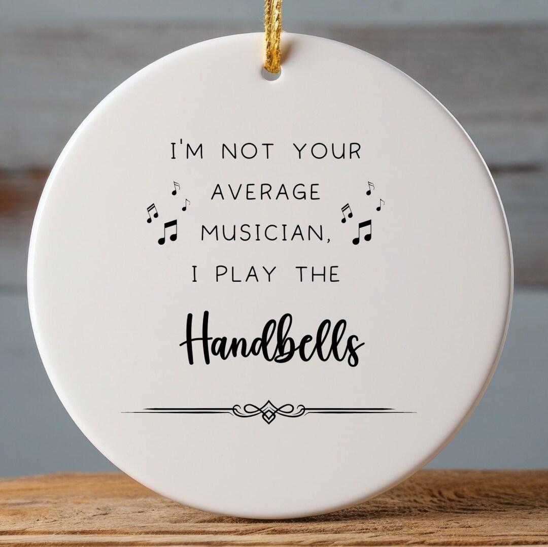 Handbells Ornament, Gifts for Best Musician Ever, Gift for Handbells