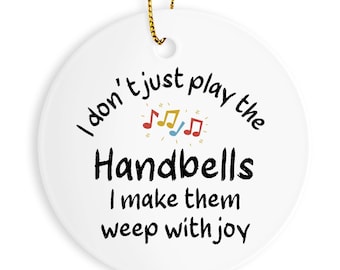 Handbells Ornament, Gifts For Musicians, Gift For Handbells Player, Music Gift, Music Lover Gift, Musician Gifts
