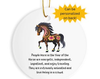 Year of the Horse 2026 Fridge Magnet Gift for Chinese Astrology