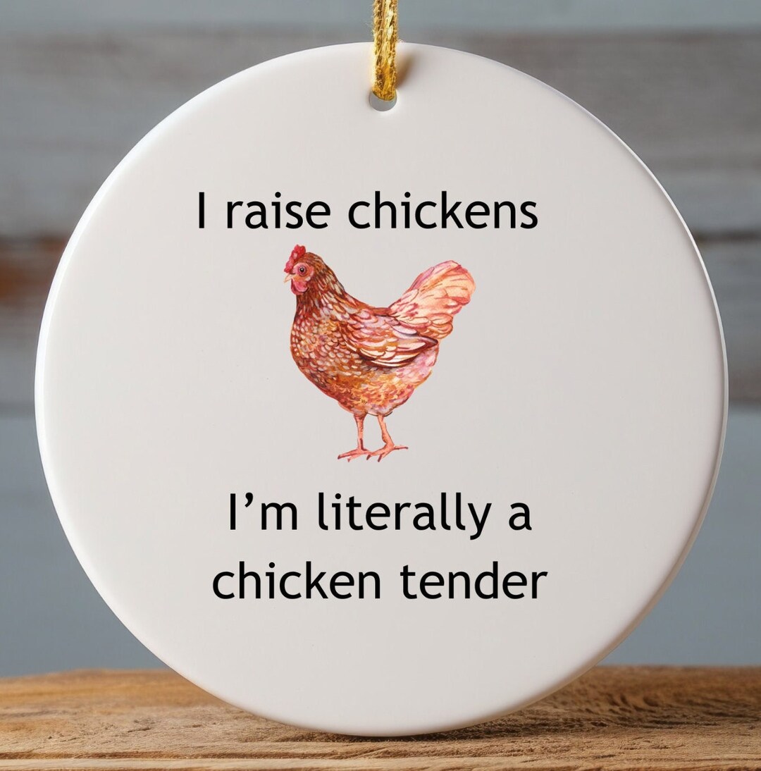 Poultry Lover Gift, Chicken Mom, Funny Chicken Gift, Chicken Ornament