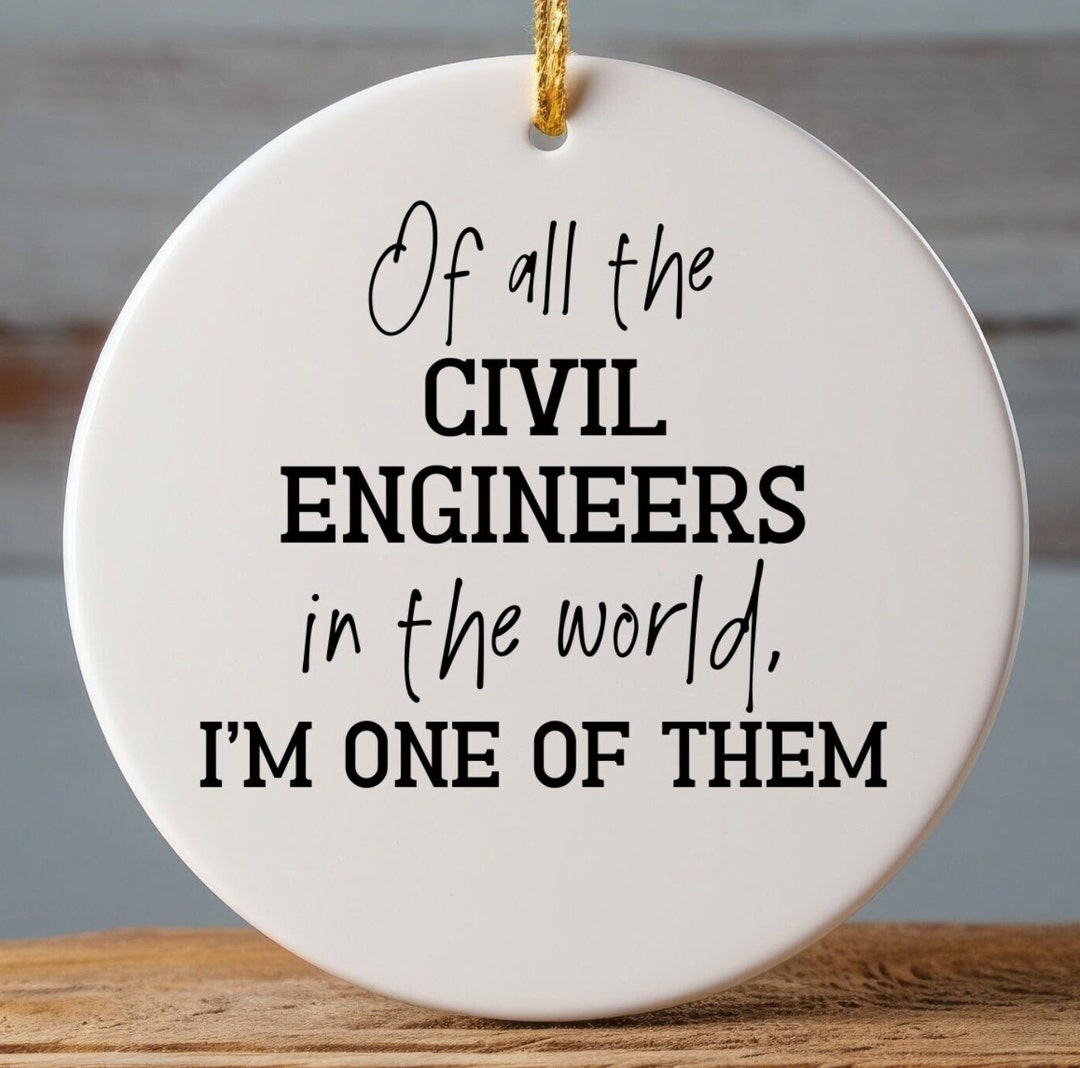 Civil Engineer Ornament Gift for Civil Engineer Civil Etsy