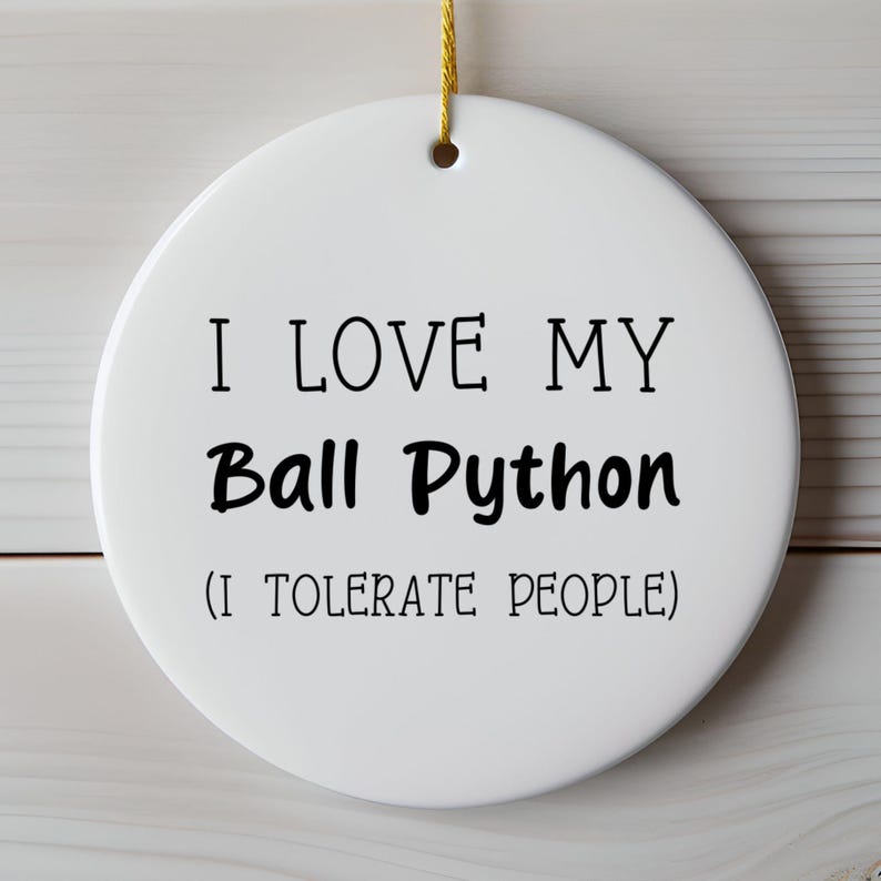 Ball Python Ornament, Ball Python Lover Gift, Herpetology Gift, Reptile Enthusiast, Exotic Pet Gift, Reptile Ornament afbeelding 19