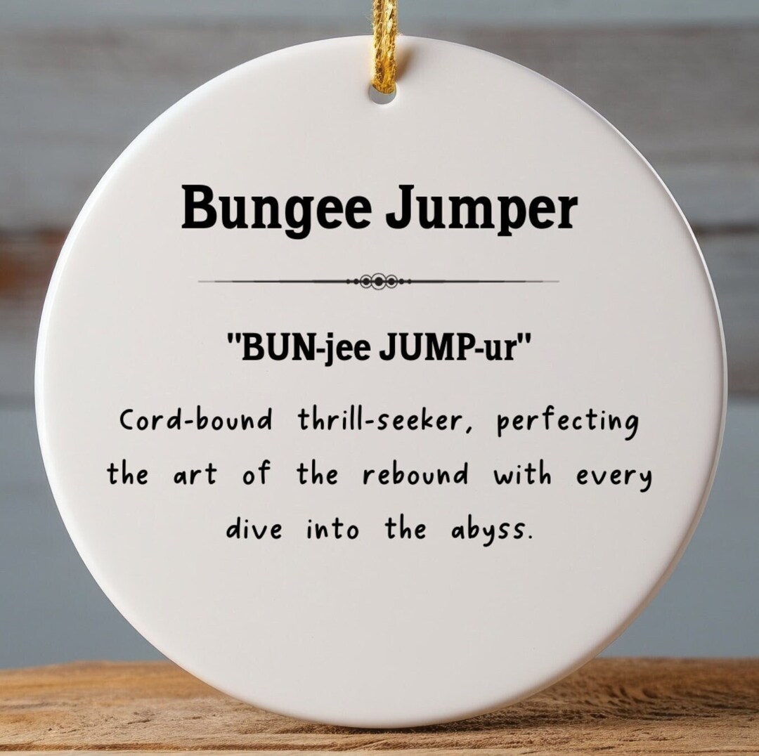 Bungee Jumping Gift, Bungee Jumper Gift, Extreme Sports Gift