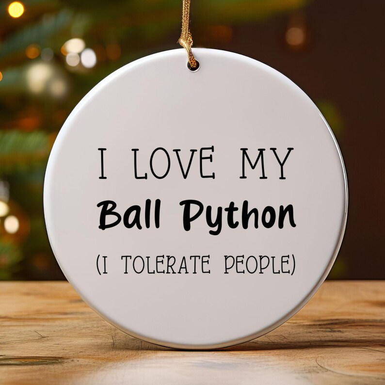 Ball Python Ornament, Ball Python Lover Gift, Herpetology Gift, Reptile Enthusiast, Exotic Pet Gift, Reptile Ornament afbeelding 20